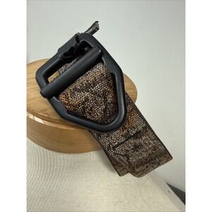 Bison Designs Last Chance Light Duty Belt Black Buckle Textured Unique Pattern M